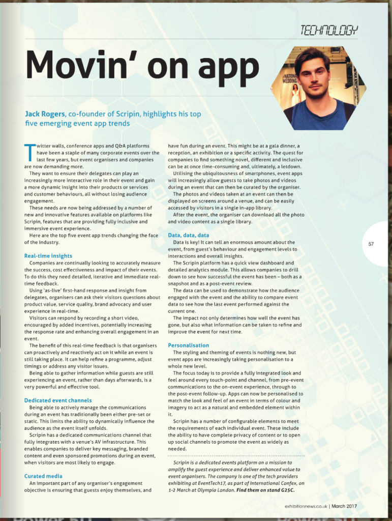 Scripin app movin on app article